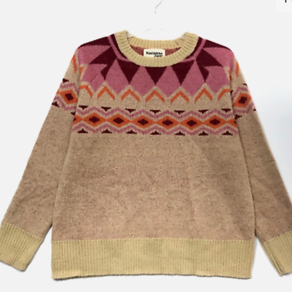 Savanna Jane Aztec Nordic Fair Isle Sweater Women’s Medium